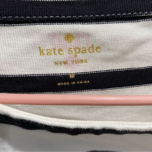 Kate Spade Striped Mon Amour Knit long sleeve top Size M - Picture 4 of 8